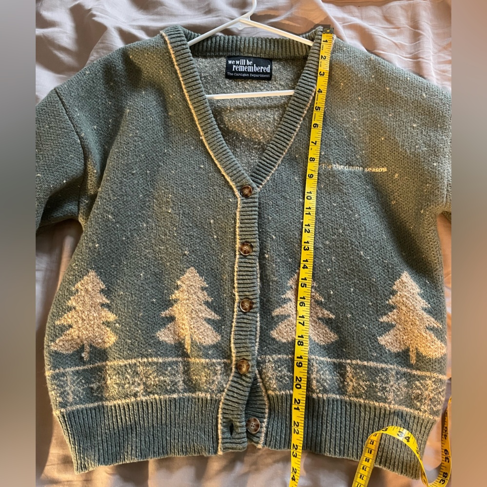 Taylor Swift Evermore Inspired Holiday Cardigan - Picture 7 of 11